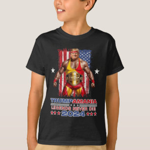 Retro Trump Funny Wrestling Meme Trumpamania 2024 T Shirt
