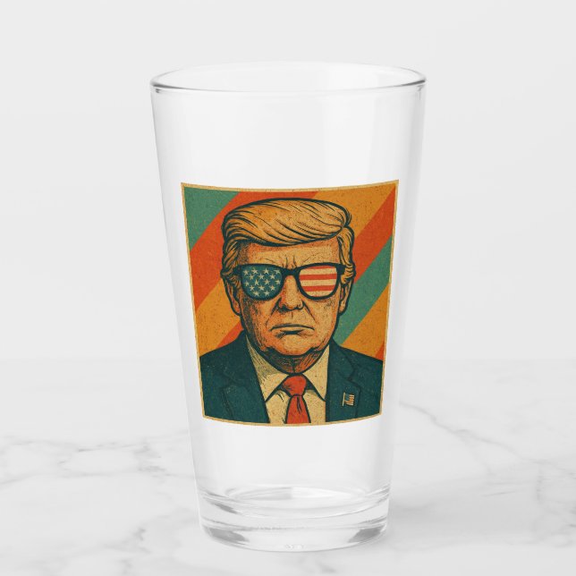 Retro Trump Glaskopp (Framsida)
