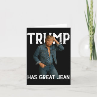 Retro Trump har ett Underbart Jeans Memine Kort