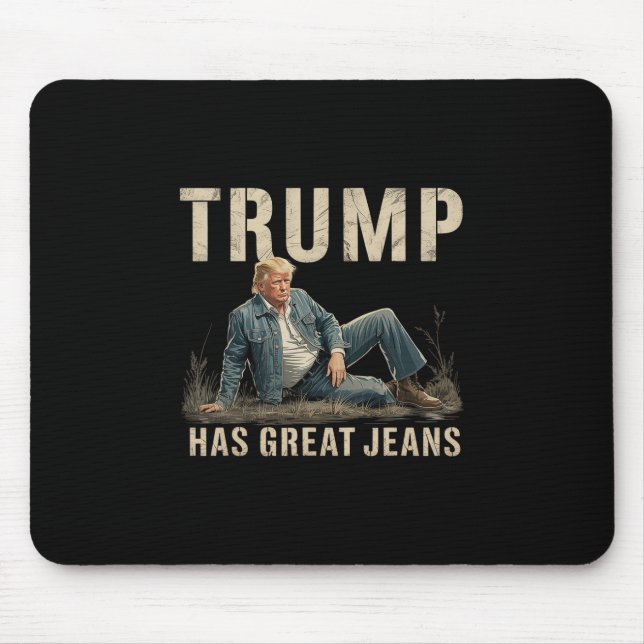 Retro Trump har fantastiska jeans meme Musmatta (Framsidan)