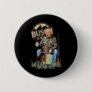 Retro Trump Hunting Hjort Funny Beer Drinking Hunt Knapp