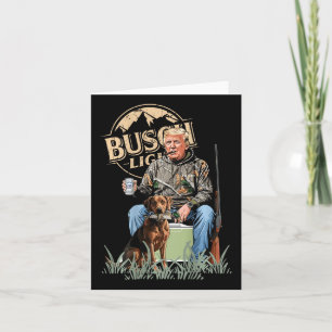 Retro Trump Hunting Hjort Funny Drinking Beer Hunt Kort