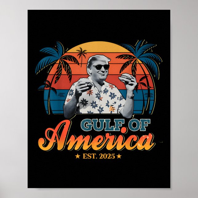 Retro Trump Shirt Bukt of US America Est 2025 Poster (Framsidan)