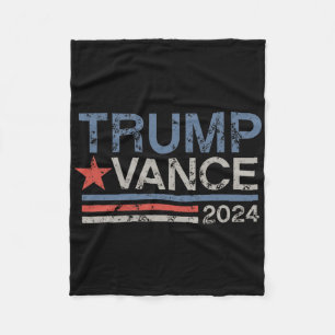 Retro Trump Vance Randig Trump Jd Vance Fleecefilt