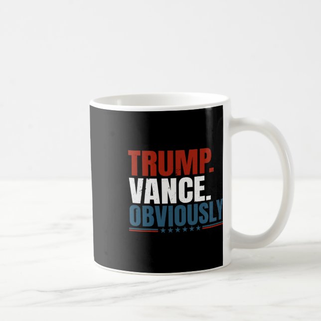 Retro Trump Vance Tydligen Donald Trump Val  Kaffemugg (Höger)