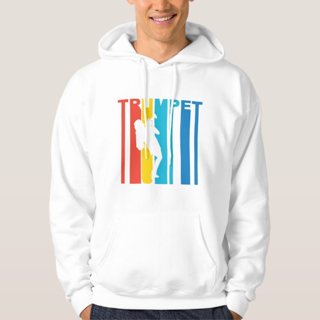 Retro trumpet hoodie (Framsida)