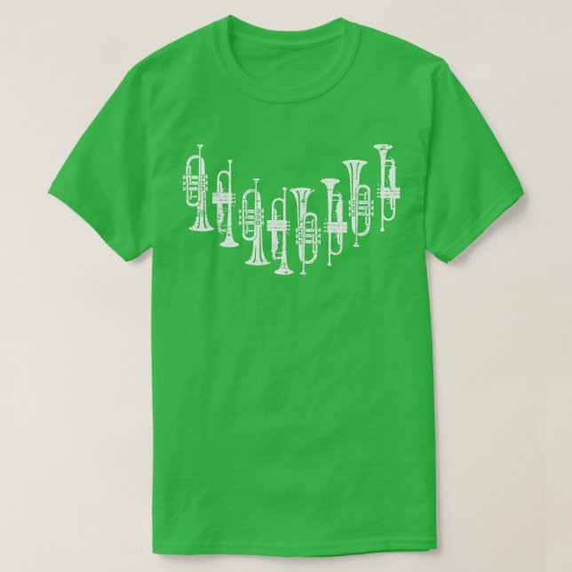 Retro Trumpet T Shirt (Design framsida)