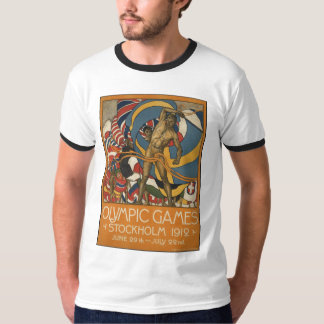 Retro tryck för vintage resoraffischannons tee shirt