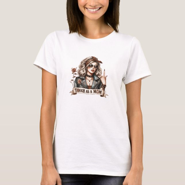 Retro-Tuff som Mamma T Shirt (Framsida)