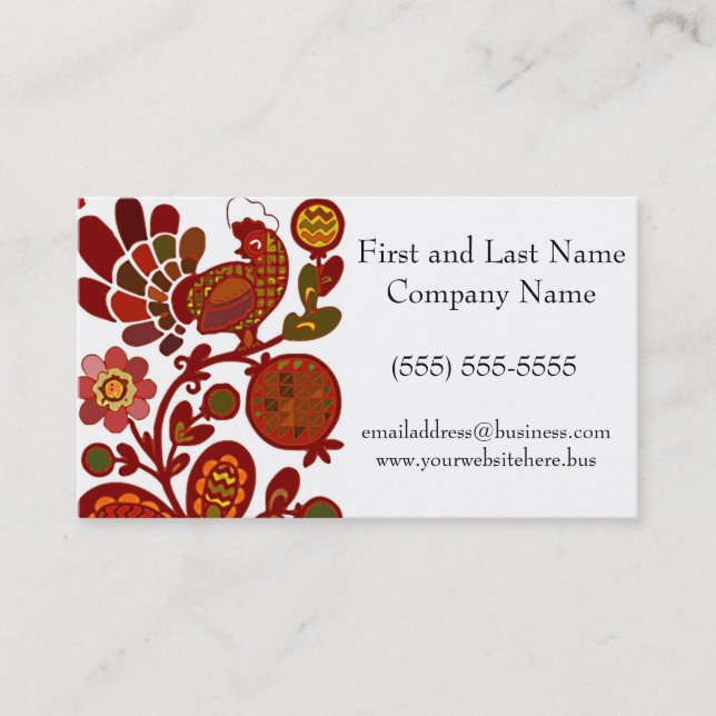 Retro Tupp 60-årsjubileum Mod Stil Orange och Red  Visitkort (Framsida)