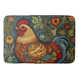 Retro tupp boho chic land kyckling badrumsmatta