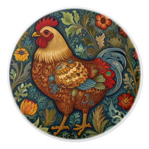 Retro tupp boho chic land kyckling knopp