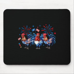 Retro Tupp Patriotic Usa Chickens Farm Animal 4 Musmatta
