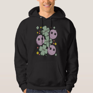 Retro Tur Luckigaste Lärare Pedagog Smile Face St  Hoodie