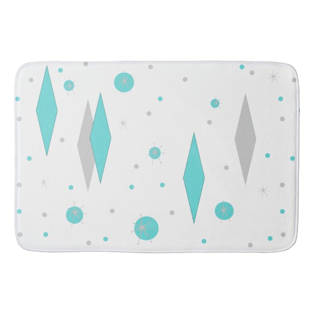 Retro Turcos Diamond & Starburst Bath Mat Badrumsmatta (Framsidan)
