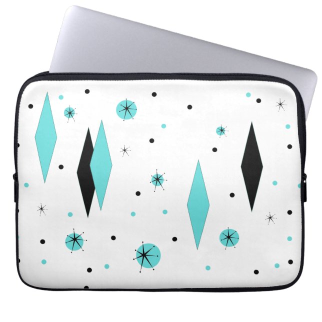 Retro Turcos Diamond & Starburst Laptop sleeve (Framsidan)