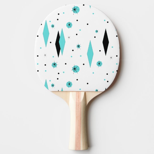 Retro Turcos Diamonds Ping Pong Paddle Pingisracket (Framsidan)