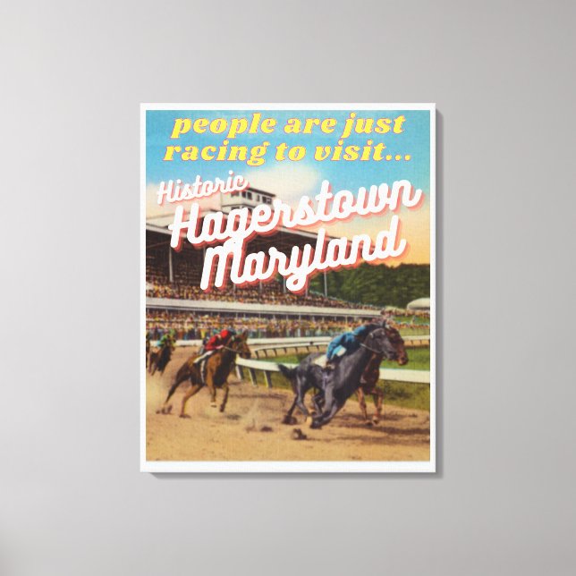 Retro-turism Poster Canvastryck (Framsida)