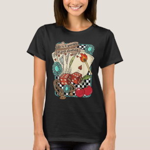 Retro Turkos Western Vilda Västern Cowboy Cowgirl  T Shirt