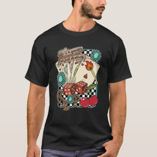 Retro turkos Western Vilda västern Cowboy Cowgirl T Shirt