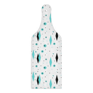 Retro turkosdiamant & Starburst skärbräda