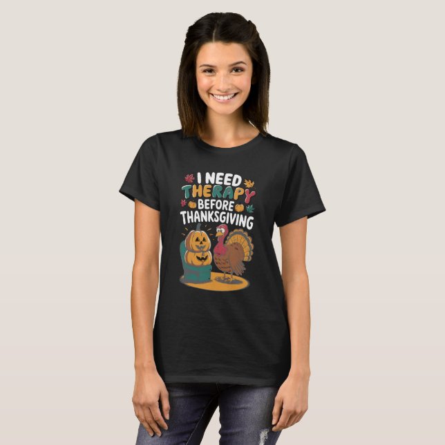 Retro Turkterapi  T Shirt (Hel framsida)