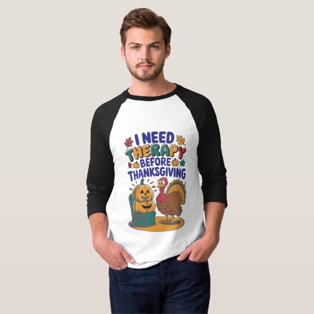 Retro Turkterapi  T Shirt (Hel framsida)