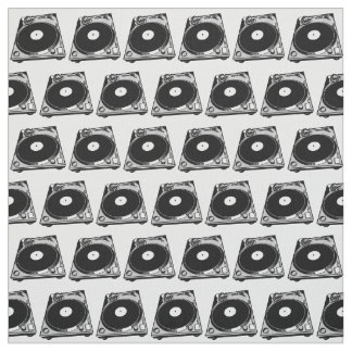 Retro Turntable Graphic in Black Tyg