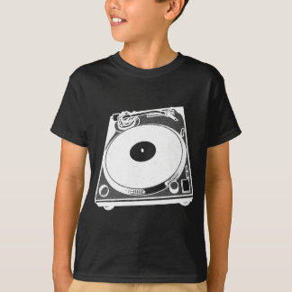 Retro Turntable Graphic in White Tröja