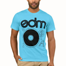 Retro Turntableskjorta för EDM