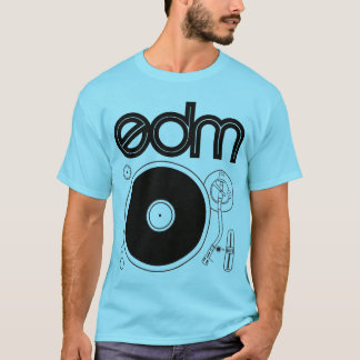 Retro Turntableskjorta för EDM Tee Shirt