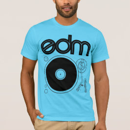 Retro Turntableskjorta för EDM Tee Shirt