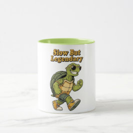 Retro Turtle Calm Progress Color Inside Mug Mugg
