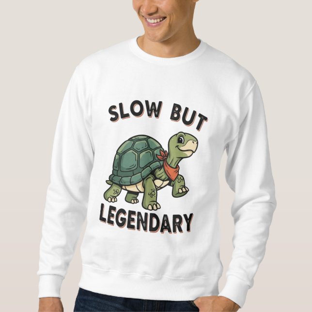 Retro Turtle Legendary Pace Men’s Sweatshirt (Framsida)