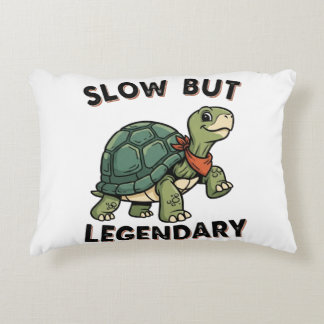 Retro Turtle Slow Legend Rectangular Pillow Prydnadskudde