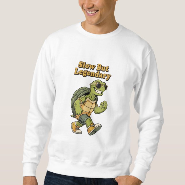 Retro Turtle Steady Legend Men’s Sweatshirt (Framsida)