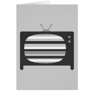 Retro TV Hälsningskort