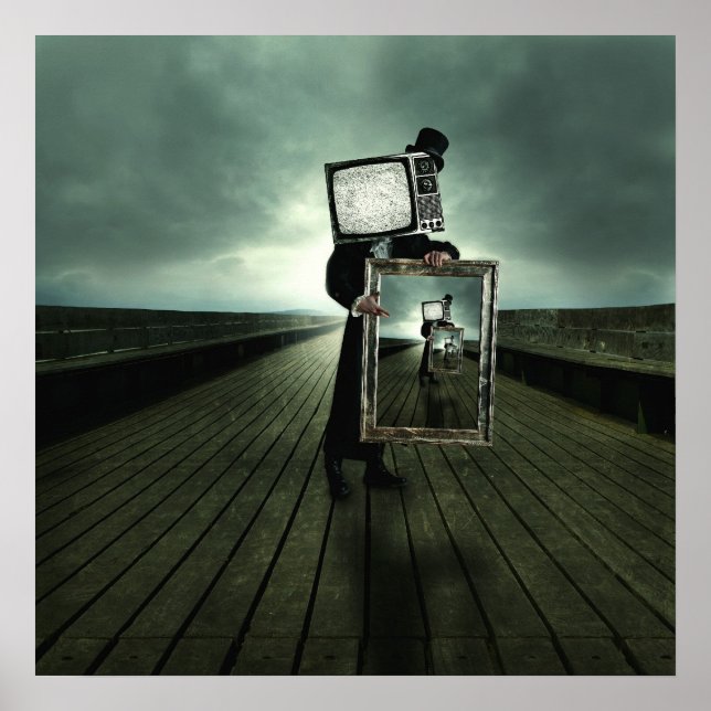 retro tv men poster (Framsidan)