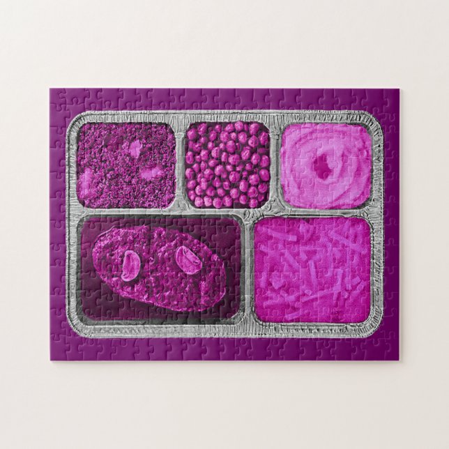 Retro TV-middag i Rosa Pussel (Horisontell)