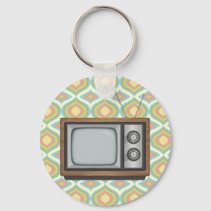 Retro TV Nyckelring