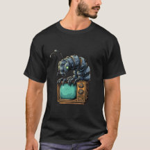 Retro TV Sci-Fi Bug Grafisk T-shirt