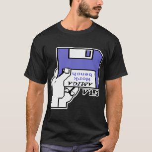 Retro TV-spel Commodore Amiga Workbench Infogning T Shirt