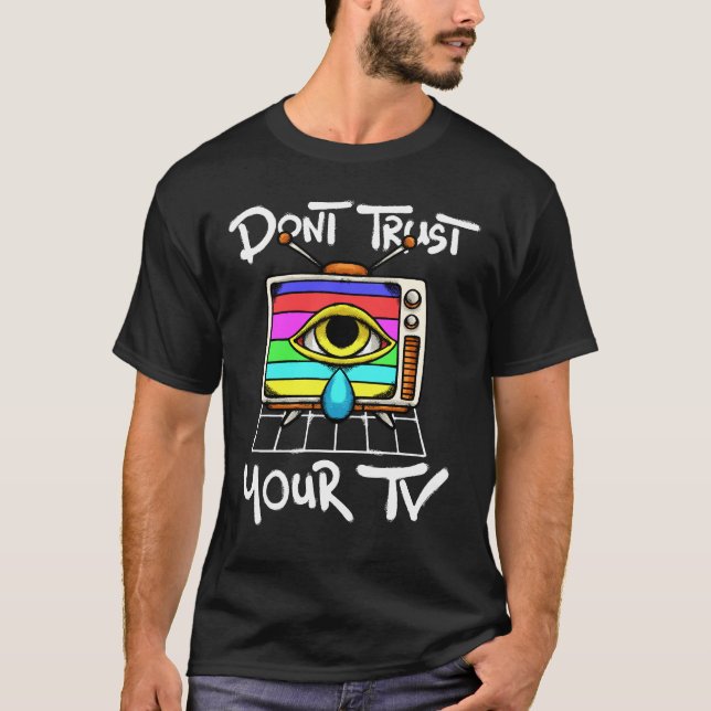 retro TV streetwear T Shirt (Framsida)