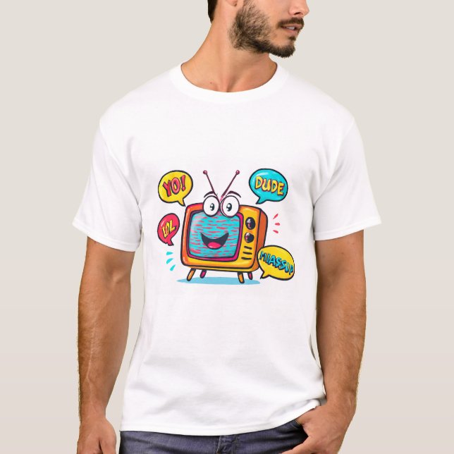 retro-TV T Shirt (Framsida)