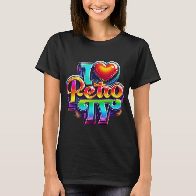 Retro TV T Shirt (Framsida)
