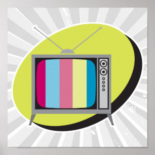 retro tv-tv poster