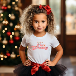 Retro två Groovy  Daisy Flower Födelsedagsfest T Shirt