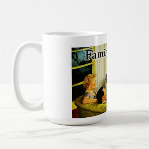 Retro TVfamiljmugg (familjbindningen) Kaffemugg