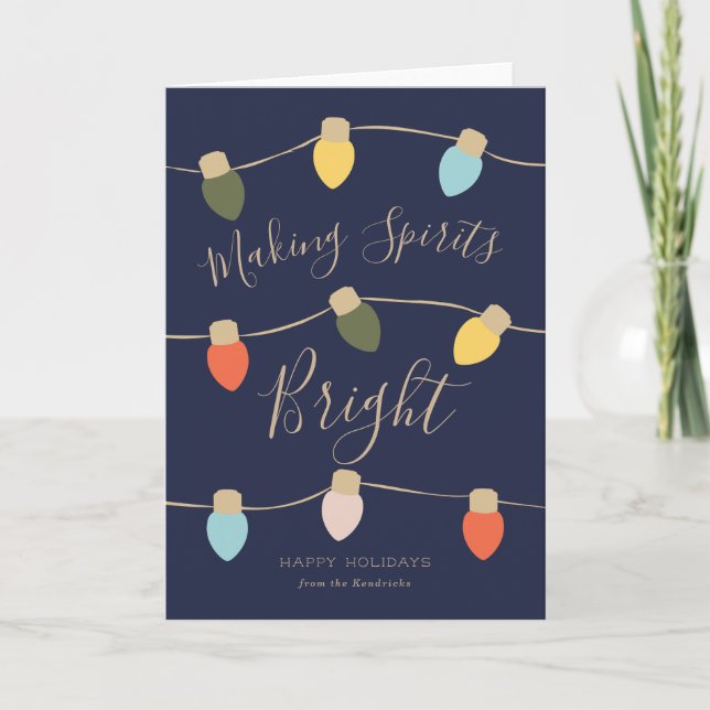 Retro Twinkles-Helgdag Card Helgkort (Framsida)