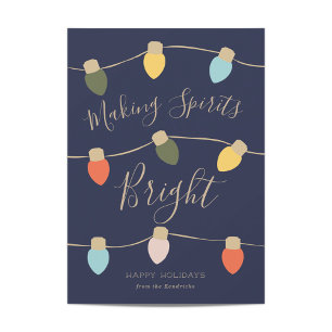 Retro Twinkles-Helgdag Card Julkort